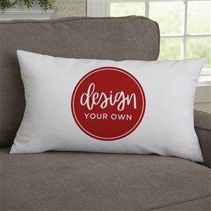 Design Your Own Personalized Lumbar Throw Pillow - White - 21633-W