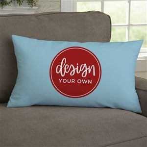 Design Your Own Personalized Lumbar Throw Pillow - Baby Blue - 21633-BB