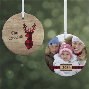 Cozy Cabin Personalized Photo Ornament- 2.85 Glossy - 2 Sided - 21687-2S