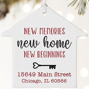 New Memories, New Home Personalized Wood Ornament - 21697-1L