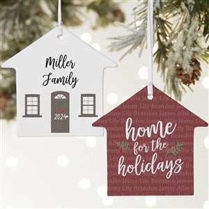 Home For The Holidays Personalized Ornament - Matte 2 Sided - 21700-2L