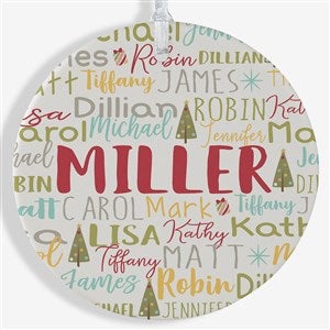 Whimsical Winter Photo Family Personalized Ornament-3.75 Matte - 1 Sided - 21702-1L