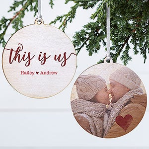 This Is Us Personalized Ornament- 3.75 Wood - 2 Sided - 21707-2W