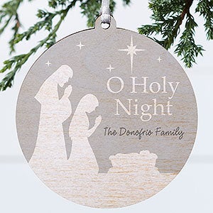 O Holy Night Personalized Ornament - 1 Sided Wood - 21709-1W