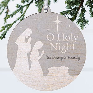 O Holy Night Personalized Ornament- 3.75