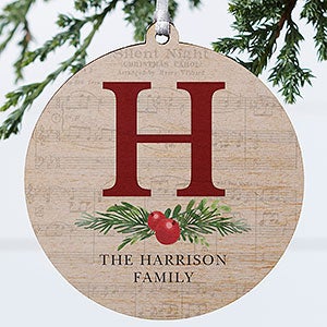 Nostalgic Noel Personalized Ornament- 3.75 Wood - 1 Sided - 21712-1W