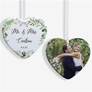 Laurels Of Love Wedding Photo Ornament - 21716-2S