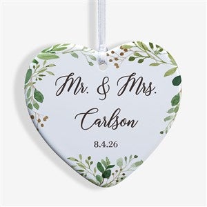 Laurels Of Love Personalized Wedding Ornament - 21716-1S