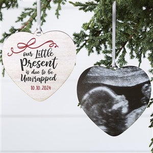 Our Little Present Personalized Expecting Ornament - 2 Sided Wood - 21718-2W