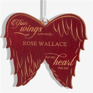 Your Wings Were Ready Personalized Memorial Ornament- Red Maple - 21721-R