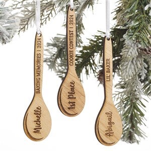 Best Chef Personalized Natural Wooden Spoon Ornament - 21722