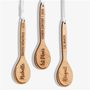 Best Chef Personalized Natural Wooden Spoon Ornament - 21722