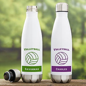 Volleyball Personalized Insulated 17 oz. Water Bottle - 21746-L