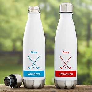 Hockey Personalized Insulated 12 oz. Water Bottle