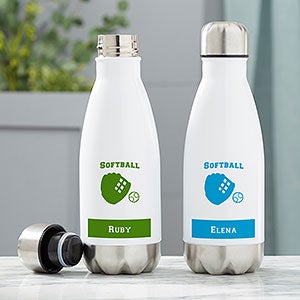 Softball Personalized Insulated 12 oz. Water Bottle - 21750-S