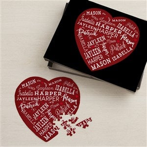 Close to Her Heart Personalized Mini Heart Puzzle - 21764