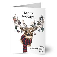 Ornament Reindeer Holiday Card - 21785