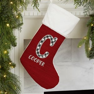 Farmhouse Christmas Personalized Ivory Christmas Stockings - 21847-I