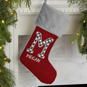 Farmhouse Christmas Personalized Grey Christmas Stockings - 21847-GR