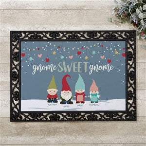 Gnome Family Personalized Doormat- 18x27 - 21864
