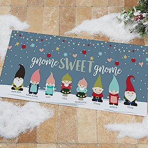 Gnome Family 24x48 Personalized Doormat - 21864-O