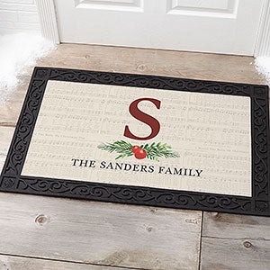 Nostalgic Noel 20x35 Personalized Doormat - 21865-M