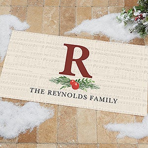 Nostalgic Noel 24x48 Personalized Doormat - 21865-O