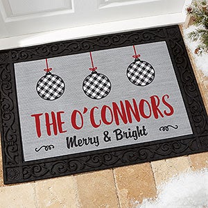 Farmhouse Christmas Personalized Doormat- 18x27 - 21866
