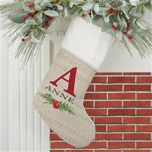 Nostalgic Noel Ivory Initial Christmas Stockings - 21880-I