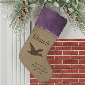 Outdoorsmen Personalized Purple Christmas Stockings - 21882-P