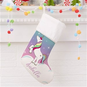 Unicorn Personalized Christmas Stocking - 21888-U