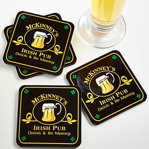 Old Irish Pub Personalized Coaster - 2189