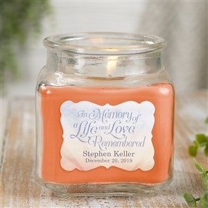 In Memory Personalized 10 oz. Pumpkin Spice Candle Jar - 21899-10WC