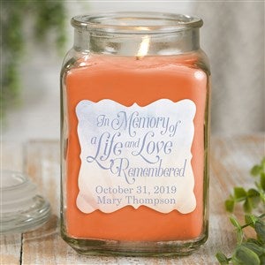 In Memory Personalized 18 oz. Pumpkin Spice Candle Jar - 21899-18WC