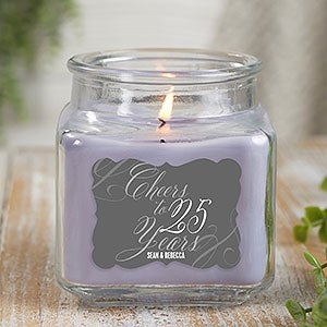 Cheers To... Personalized 10 oz. Lilac Candle Jar - 21904-10LM