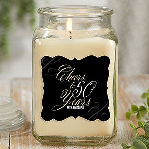 Cheers To Personalized 18 oz Vanilla Scented Candle - 21904-18VB