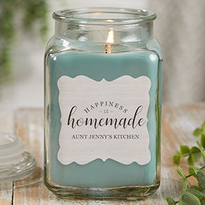 Happiness Is Homemade 18 oz Eucalyptus Scented Candle Jar - 21906-18ES