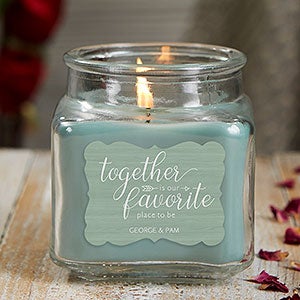 Together Is... Personalized 10 oz. Eucalyptus Mint Candle Jar - 21907-10ES