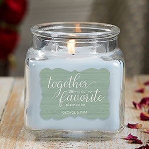 Together Is... Personalized 10 oz. Linen Candle Jar - 21907-10CW