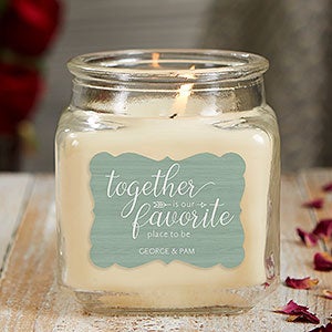 Together Is... Personalized 10 oz. Vanilla Candle Jar - 21907-10VB