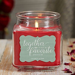 Together Is... Personalized 10 oz. Cinnamon Spice Candle Jar - 21907-10CS