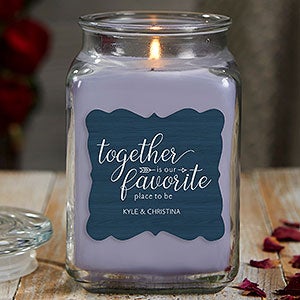 Together Is... Personalized 18 oz. Lilac Candle Jar - 21907-18LM