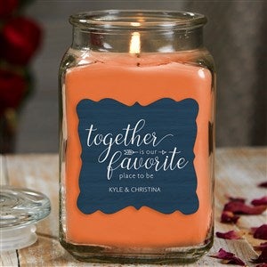 Together Is... Personalized 18 oz. Pumpkin Spice Candle Jar - 21907-18WC