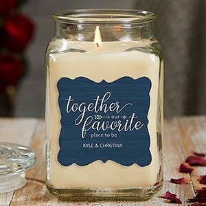 Together Is... Personalized 18 oz. Vanilla Candle Jar - 21907-18VB