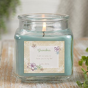 For Her Personalized 10 oz Eucalyptus Spa Candle Jar - 21917-10ES
