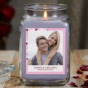 Sweethearts 18 oz Lilac Scented Photo Candle Jar - 21919-18LM