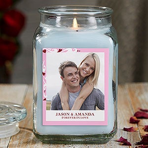 Sweethearts 18 oz Crystal Waters Scented Photo Candle Jar - 21919-18CW