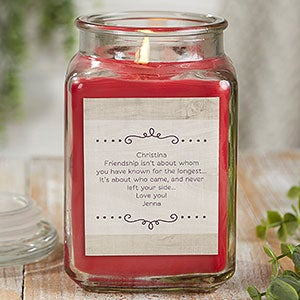 Thank You Candle 18 oz Cinnamon Spice Scented Candle Jar - 21921-18CS