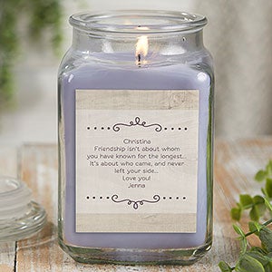 Thank You Candle 18 oz Lilac Scented Candle Jar - 21921-18LM