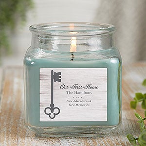 Key To Our Home 10 oz Eucalyptus Scented Housewarming Candle - 21922-10ES